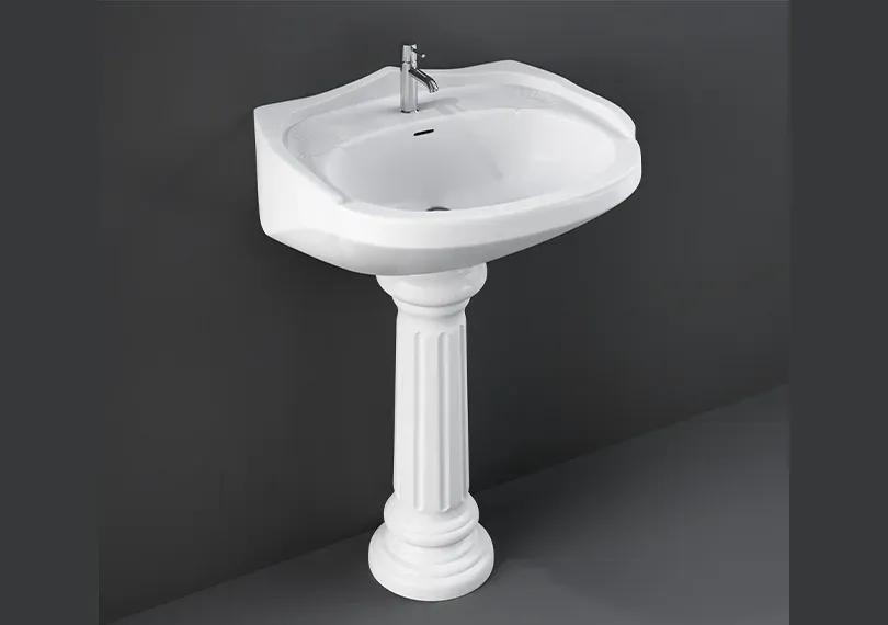 RAK - COLONIAL WASH BASIN W/ FULL PEDESTAL (66CM)